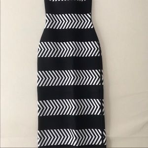 Herve Leger black and white dress, REPOSH